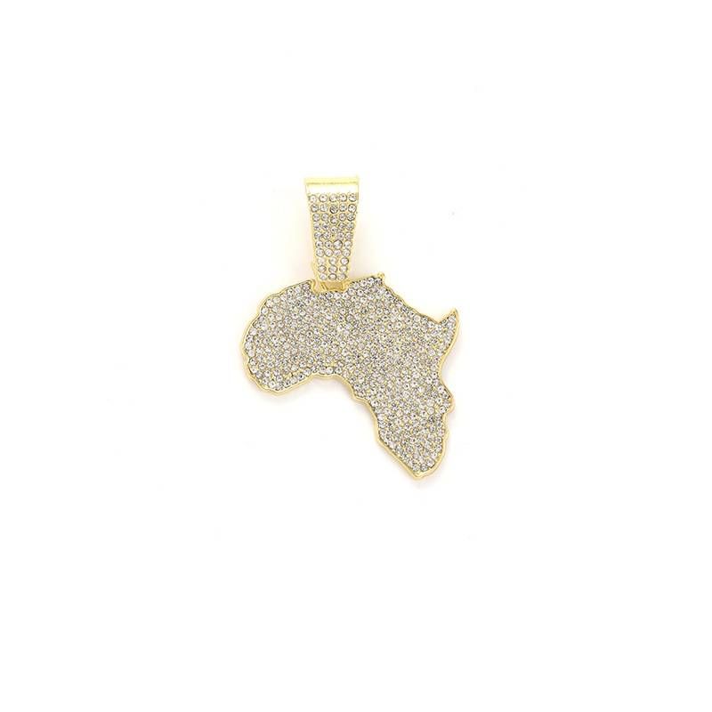 Men’s Jewelry Set Fashion Jewelry Jewelry New Alloy Map Pendant Personality Versatile Simple Fashion Men_voghion.com