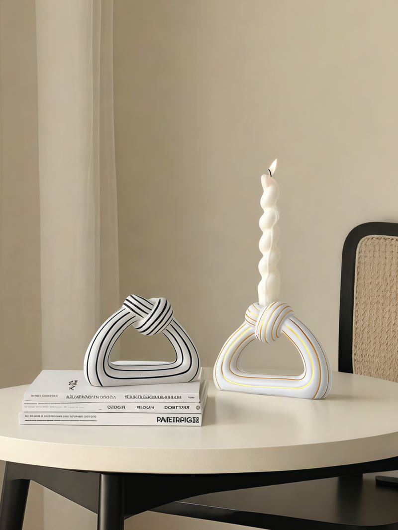 Bougeoir colonne triangulaire, 1 pièce, plusieurs couleurs, adapté aux décorations multi-scènes et multi-festivals, bougeoirs_voghion.com