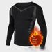 Men's & Women's Fleece-Lined Long Sleeve T-Shirt - Soft Thermal Inner Layer, Moisture-Wicking & Anti-Static, Winter Warmth For Running_voghion.com