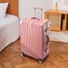 Vintage Aluminum Frame Suitcase With Spinner Wheels, Durable ABS+PC Luggage For Travel, Carry-On & Check-In, Secure TSA Lock, Stylish Colors_voghion.com
