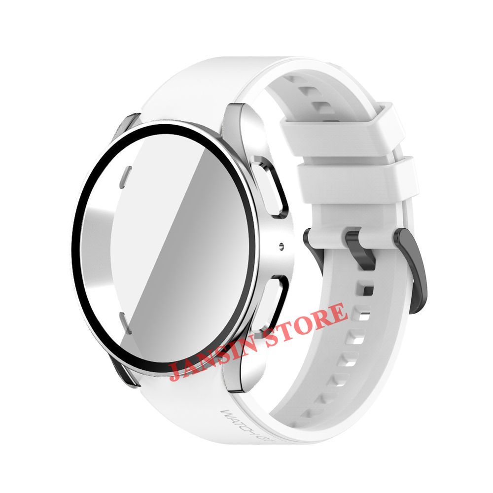 Klaasümbris + silikoonrihm Samsung Galaxy Watch 7 jaoks 6 5 4 40mm 44mm spordirihm hingav käevõru 20mm kellarihm Galaxy 7 jaoks_voghion.com