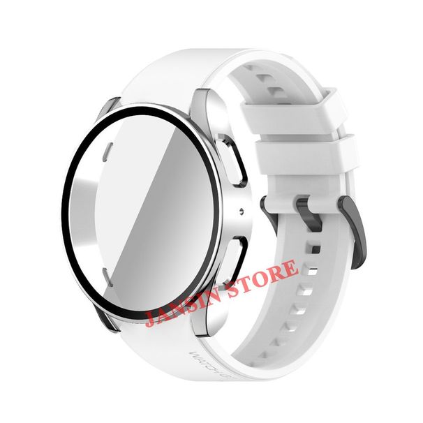 Klaasümbris + silikoonrihm Samsung Galaxy Watch 7 jaoks 6 5 4 40mm 44mm spordirihm hingav käevõru 20mm kellarihm Galaxy 7 jaoks_voghion.com