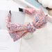 2024 New Wide Edge Knot Headband Fashionable and Versatile Floral Bow Headband Headband_voghion.com