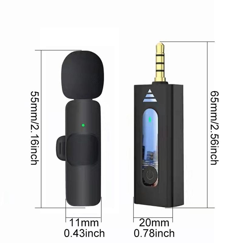 Drahtloses 3,5-mm-Lavalier-Ansteckmikrofon, omnidirektionales Kondensatormikrofon für Kamera, Lautsprecher, Smartphone, Aufnahmemikrofon für Youtube_voghion.com