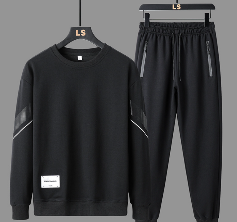 Men's Clothing Wholesale price! Sports casual suits for men, new style for spring and autumn, loose running and fitness clothes, two pieces_voghion.com