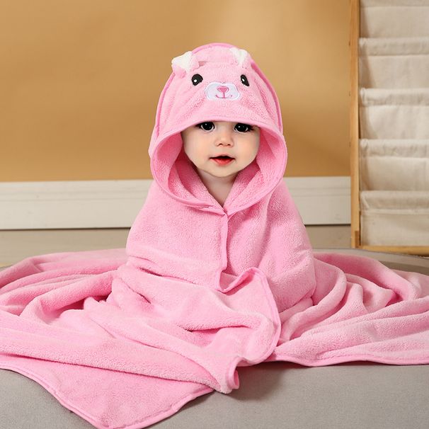 Baby Hooded Bath Towel - Ultra-Soft, Highly Absorbent Animal Design For Bath, Swaddle & Nap_voghion.com