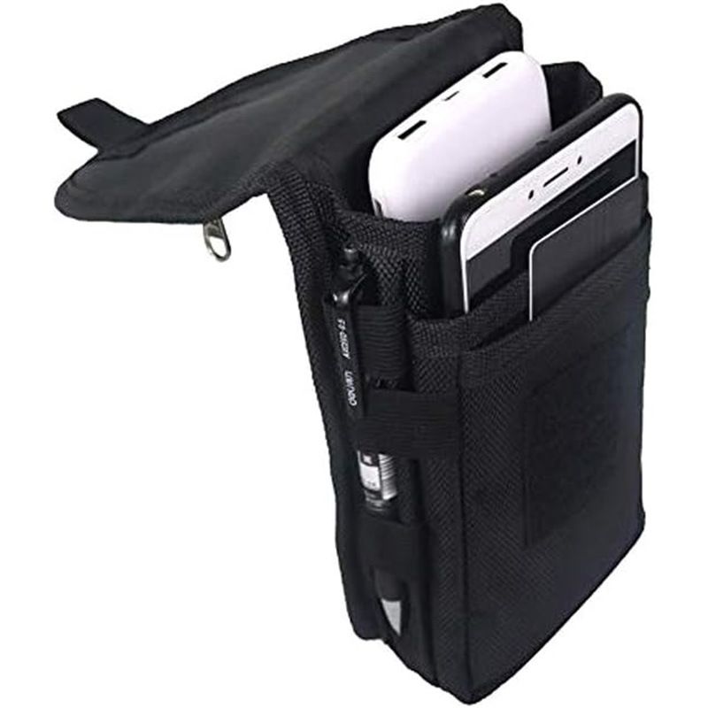 Cell Phone Bag Flip Phone Bag Three Bags Grid Casual Pen Insert Bag Waist Hanging_voghion.com