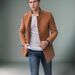 Men's Slim Fit Blazer Jacket – Lightweight Polyester Casual Coat (S-XXXL, Black/Khaki/Grey/Blue/Green)_voghion.com