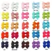 50 stuks/partij 25 kleuren in paren Baby volledig gevoerde spelden Kleine 2" haarstrikken Alligatorclips voor kleine meisjes Baby's Peuters_voghion.com