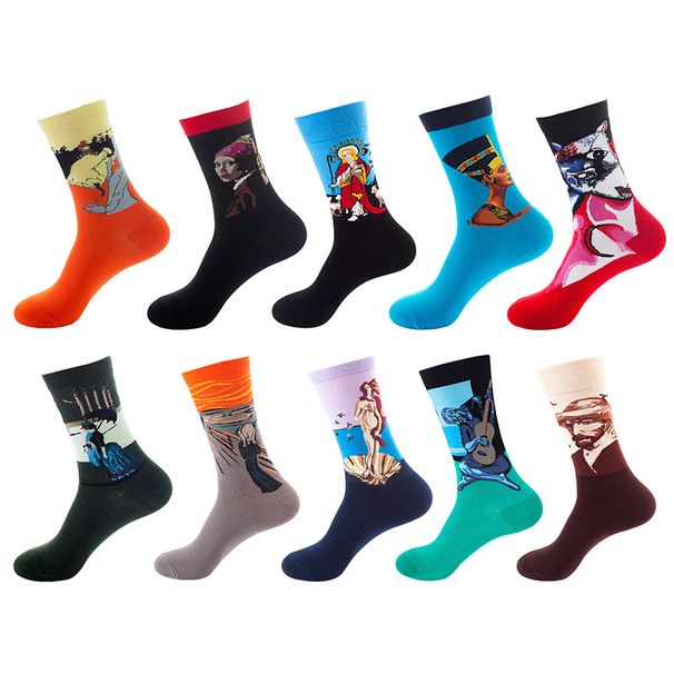 10 Paar Socken für Männer und Frauen, trendige Socken mit mittlerem Schlauch, 10 Paar Basketballsocken für Herbst und Winter, grenzüberschreitende Sport- und Freizeitsocken für Frauen im Großhandel_voghion.com