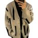Internet Celebrity Lazy Sweater For Men, Autumn And Winter Color Block Korean Version, Thickened Trendy Fashion Loose_voghion.com
