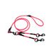 PVC Waterproof Pet Supplies One-To-Two Round Double Lead Dog Walking Leash For Large Medium Small Dogs_voghion.com