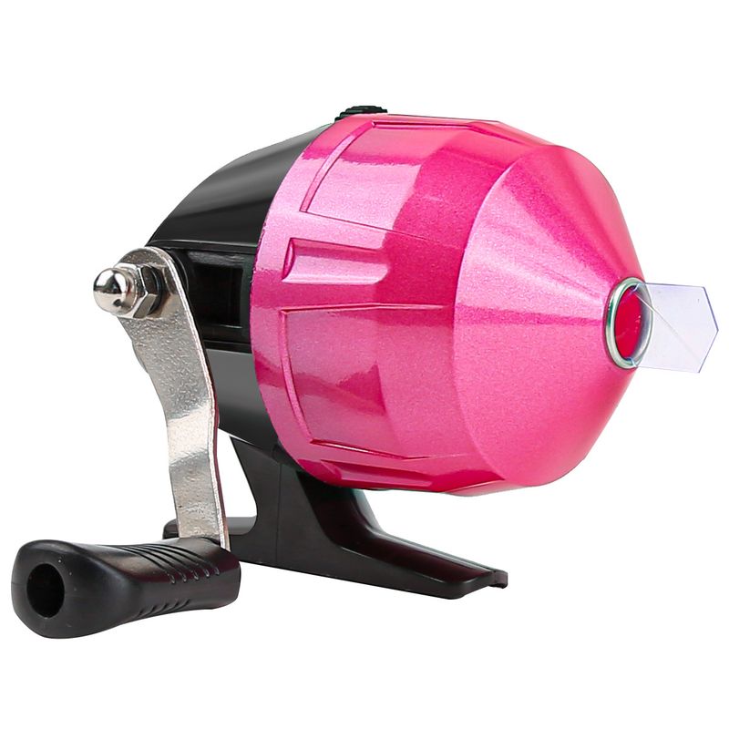 Carrete de pesca cerrado de alta calidad, color rosa, apto para niños, inicio rápido, diseño de línea antiexplosión, señuelo_voghion.com