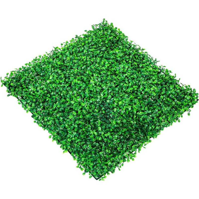 VEVOR 12PCS 10x10 Inch Artificial Boxwood Panels, Boxwood Hedge Wall Mat,Artificial Grass Backdrop Wall, Privacy Hedge Screen UV Protected For Outdoor Indoor Garden Fence Backyard_voghion.com