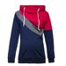 Nouveau modèle de sweat à capuche de maternité et d'allaitement à capuche en patchwork tricolore_voghion.com