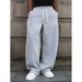 Men's Casual Jogger Pants - Lightweight Polyester Drawstring Trousers With Straight Leg, Comfortable & Stylish For Everyday Wear_voghion.com
