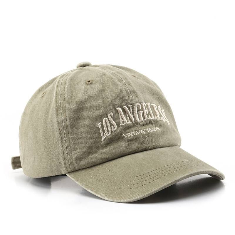 Designer Mark gewaschene Kotteng Soft Top gestickte Männer- a Frae Baseballkappen Outdoor Amerikanesche Cowboy Retro Hutt Ins Trend_voghion.com