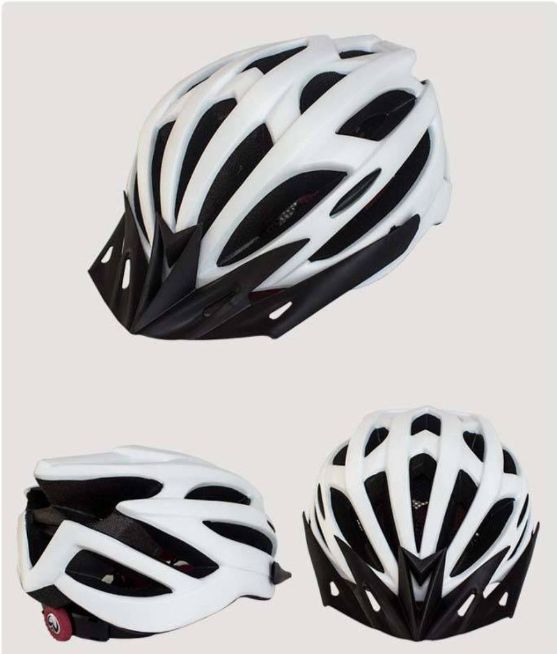 Unisex velosipēda ķivere ar iebūvētu apgaismojumu — viengabala riteņbraukšanas drošības ķivere sportam brīvā dabā un riteņbraukšanai pa ceļiem_voghion.com