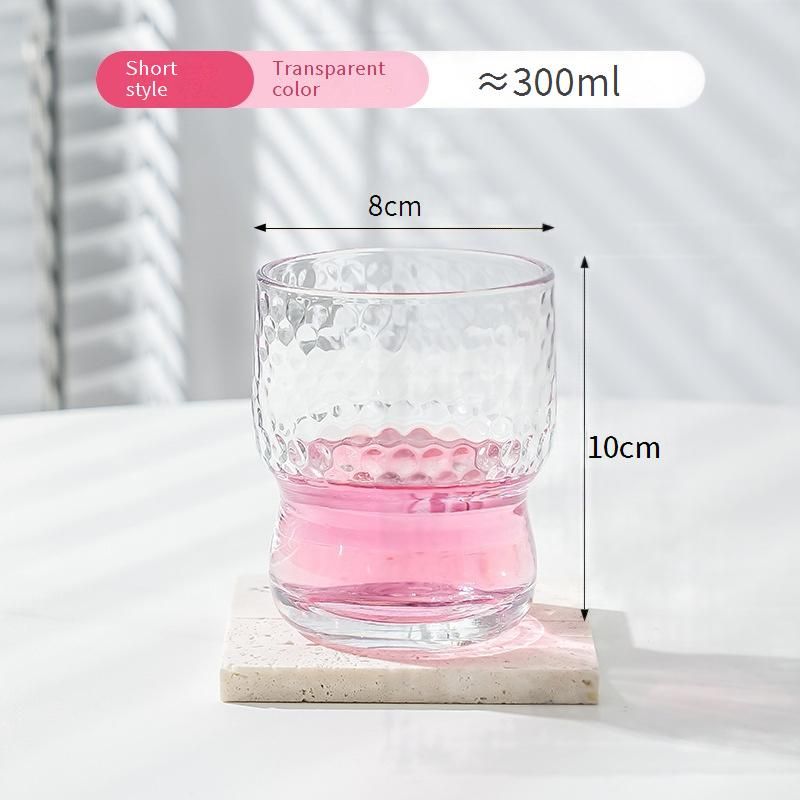 Aesthetic Glass Tumbler For Summer - Iced Coffee & Fruit Tea Cup With Creative Design_voghion.com
