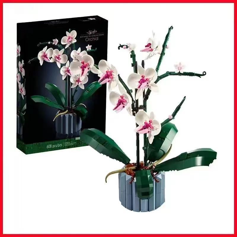 European Style Rose Bouquet Building Set,Lego Bouquet Building Blocks Valentine's Day Flower Building Blocks Ornaments Assembly Toys Girls Birthday_voghion.com