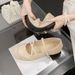 【Soft Sole And Soft Upper】Cameido Ballet Mary Jane Shoes 2025 Autumn Flat Cross Ankle Strap Shallow Single Shoes_voghion.com
