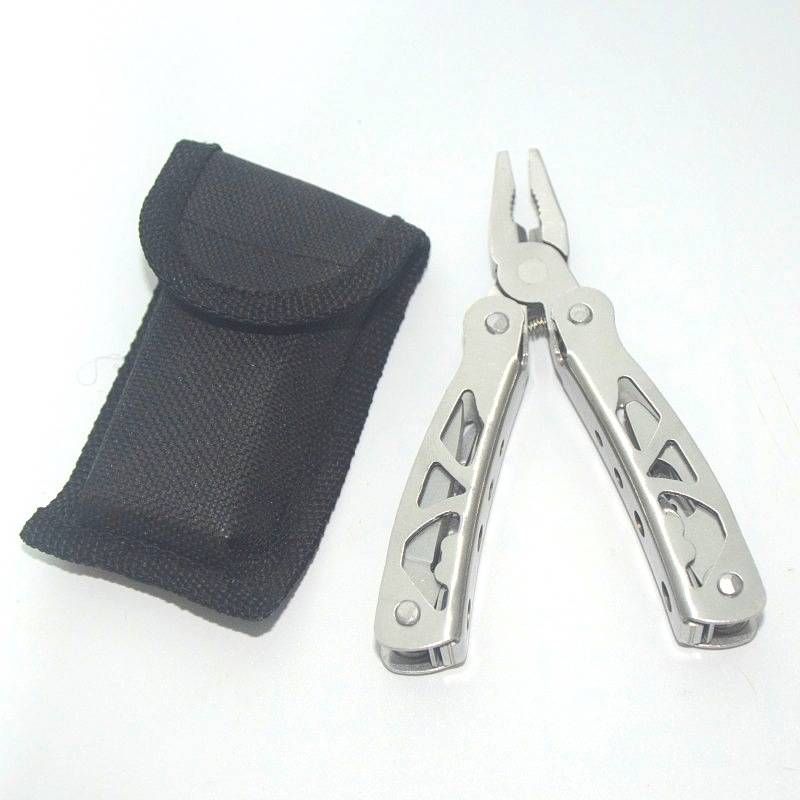 Multi-Function Folding Pocket Tool – Compact Survival Pliers With Knife, Screwdrivers & Wire Cutter For Outdoor & EDC (110mm, Black)_voghion.com