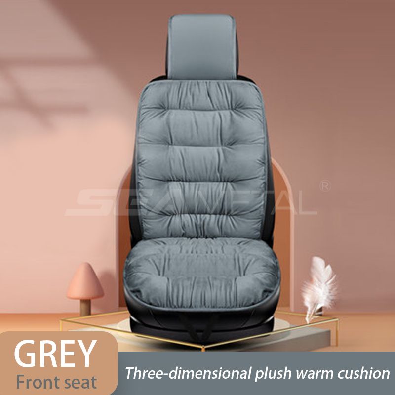 SEAMETAL Winter Car Cover With Back Pad Warm Auto Seat Cushion Front Chair Protector Universal For Suv Pick-Up Truck_voghion.com