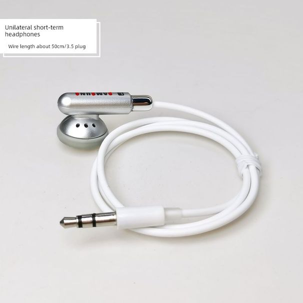 K-style Short-e Headset Retro Listen-Resistant Flat Head Plug_voghion.com