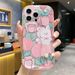 Wrist Strap Case For IPhone 16 15 14 13 12 11 Pro X Xs Max XR 16E 7 8 Plus Cartoon Rabbit Soft TPU Phone Holder Cover_voghion.com