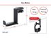 Earphone holder-game earphone holder,adjustable clip in earphone holder,earphone hook with 360 degreerotation and cable clip storage under the desktop_voghion.com