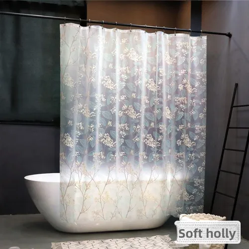 Set Thickened Bathroom Door Partition Perforated Mildew-Proof Hanging Waterproof Shower Window Curtain_voghion.com