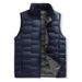Men 2024 Autumn Winter New Stand Collar Inner Layer Warm Vest Lightweight Down Jacket Women_voghion.com