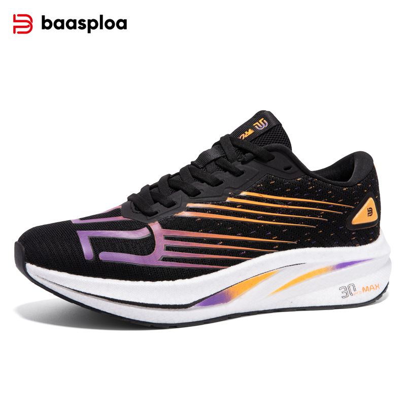 Baasploa Women Carbon Plate Running Shoes Outdoor Professional Cushioning Jogging Sneakers Female Casual Breathable Sports Shoes_voghion.com