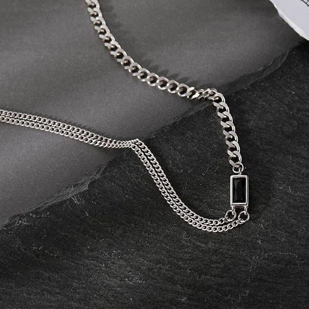 New Box Necklace Female Xia Xiaozhong Clavicle Hip-hop Tide Personality Simple Luxury Joker Necklace_voghion.com