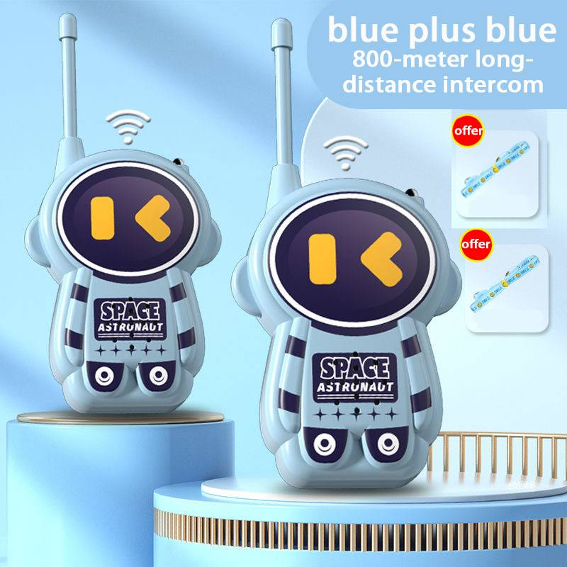 Giocattolo walkie-talkie wireless ricaricabile a lunghissima distanza a tema astronauta per bambini con una portata di 1000 metri._voghion.com
