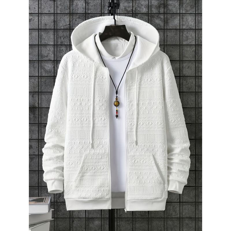 ​​"Men's Plus Size Hooded Sweatshirt With Kangaroo Pocket - Soft Fleece Lining, Relaxed Fit, Warm Winter Pullover For Big & Tall"​​_voghion.com