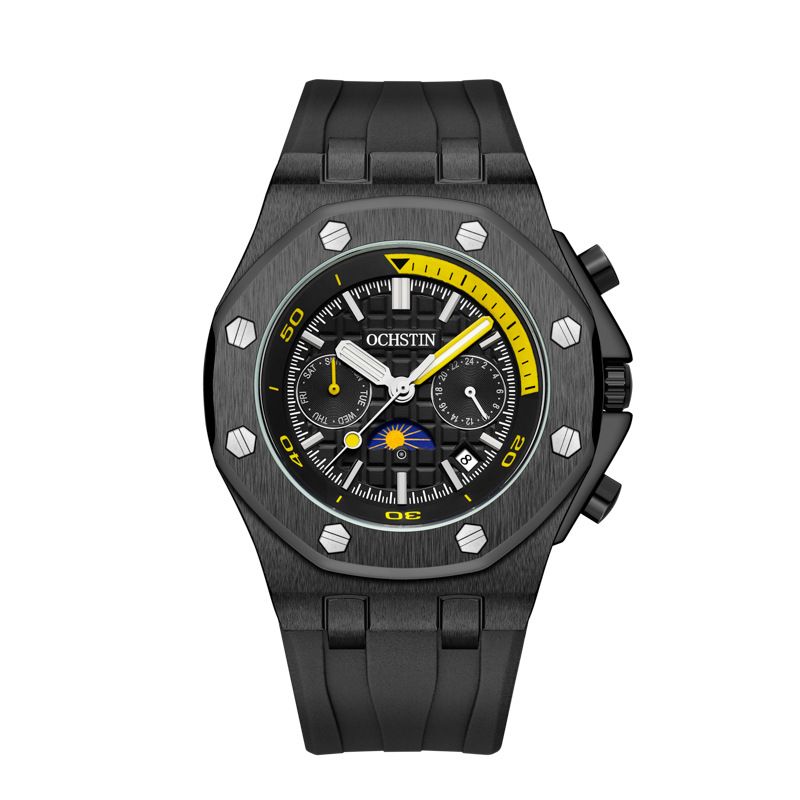 New Men's Fully Automatic Mechanical Watch With Multifunctional Student Sports Tape Mechanical Watch For Men_voghion.com