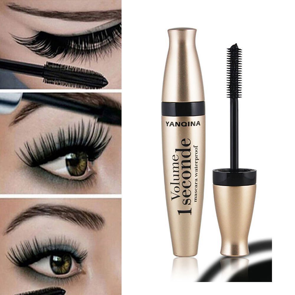 Cosmetic Black Makeup Waterproof Eyelash Mascara 3D Fiber Extension Long Curling_voghion.com