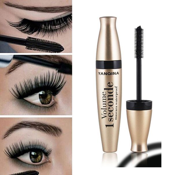 Cosmetic Black Makeup Waterproof Eyelash Mascara 3D Fiber Extension Long Curling_voghion.com