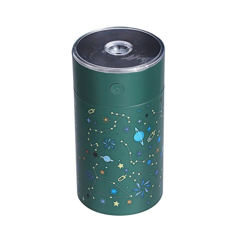Galaxy Star Projection Humidifier – USB-Powered Aromatherapy Diffuser With 3 Interchangeable Star Films, 250ml Tank & 7-Color LED | Ultra-Quiet_voghion.com