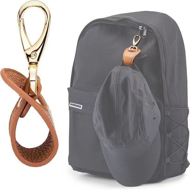 Reise Wandern Leder Rucksack Haken Tragbare Sonnenhut Multi-Funktionale Tasche Clip Für Ausflüge_voghion.com