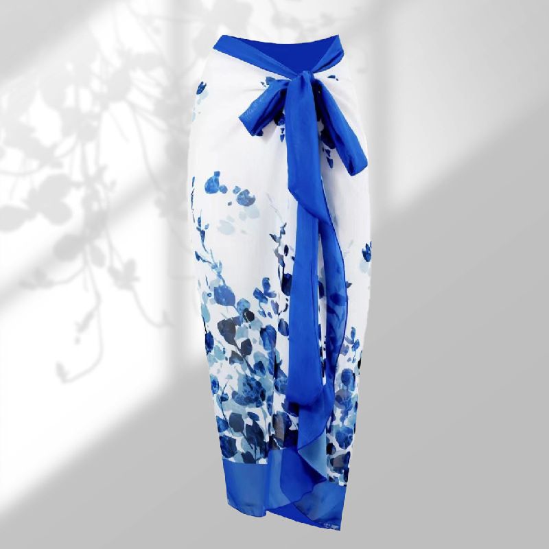 Dammekleeder Neit Badekostüm mat Tëntmolerei a Print, zweedeelegt Strandkleed, sexy Badekostüm am chinesesche Stil fir Fraen_voghion.com