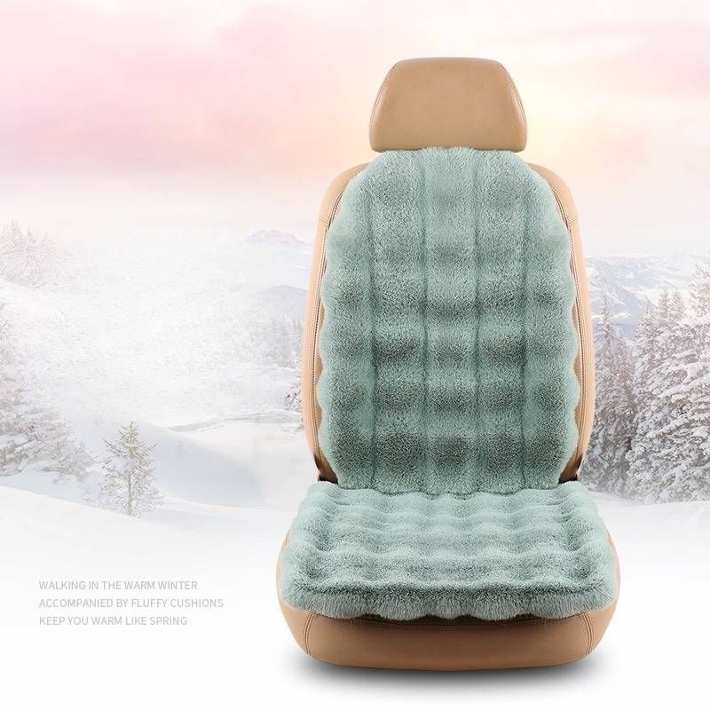 Bubble velvet car seat cushion seven piece set winter rabbit fur car cushion warm men and women five seat universal seat cushion_voghion.com