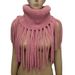 Korean version autumn and winter thickened pullover sweater long tassel knitted scarf dual-purpose neck cover shawl for_voghion.com