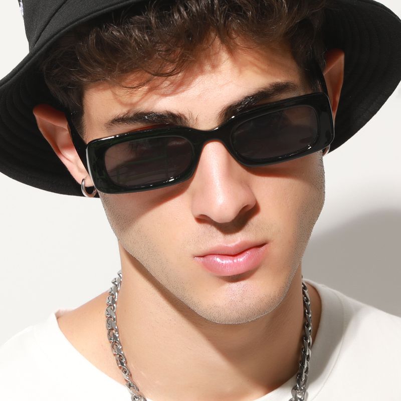 Unisex Retro Small Frame Square Sunglasses For Men And Women Trend Simple Street Shot Sunglasses Glasses_voghion.com
