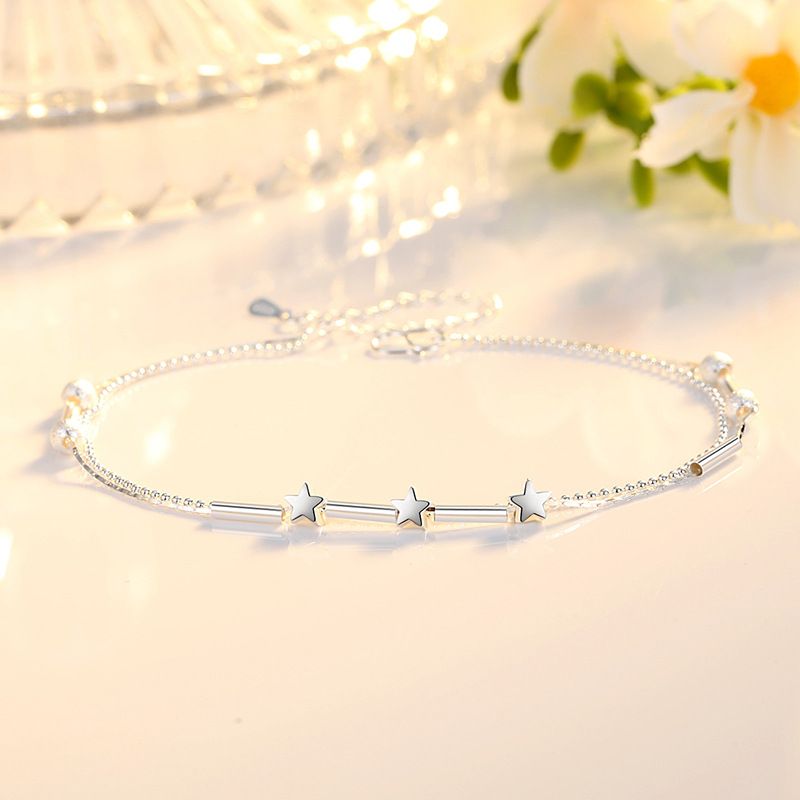 Five-Pointed For Women Korean Style Student Personality Youthful Beauty Foot Jewelry Ins Niche Design Star Anklet_voghion.com
