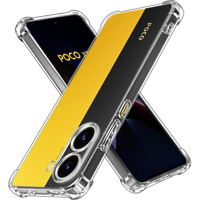Four-Corners Shockproof TPU Case For Xiaomi Poco X7 Pro 5G Protective Cover Transparent Capa Shell Coque Fundas_voghion.com