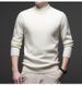 Puyuan collo alto in lana per uomo, autunno 2024 e vinci tinta unita inior casual versatile maglia base uomo_voghion.com