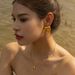 Summer new Instagram French rivet metal temperament ring earring combination punk style jewelry_voghion.com
