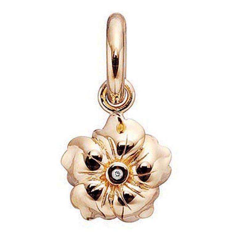 STORY by Kranz & Ziegler Flor banhada a ouro com pingente de zircônia cúbica transparente DESCONTINUADO, RESTAM APENAS 5! -339403_voghion.com